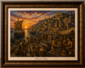 Ancient Harbor City at Sunset