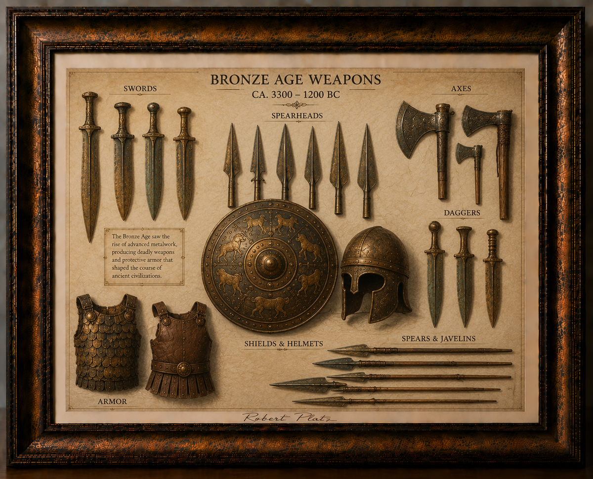 Bronze Age Weapons Museum Plate