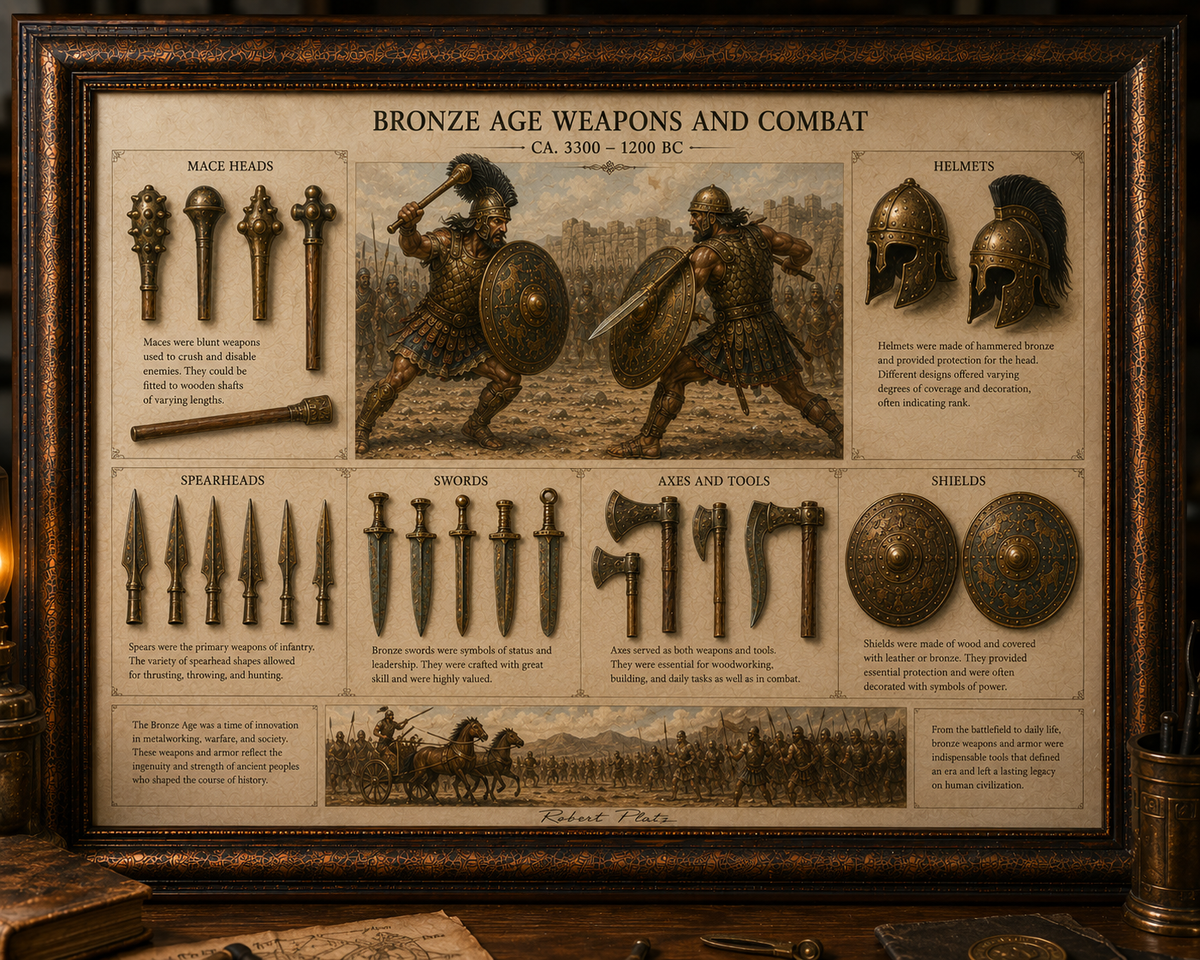 Bronze Age Weapons and Combat Poster