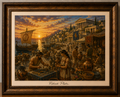 Golden Sunset at the Ancient Harbor